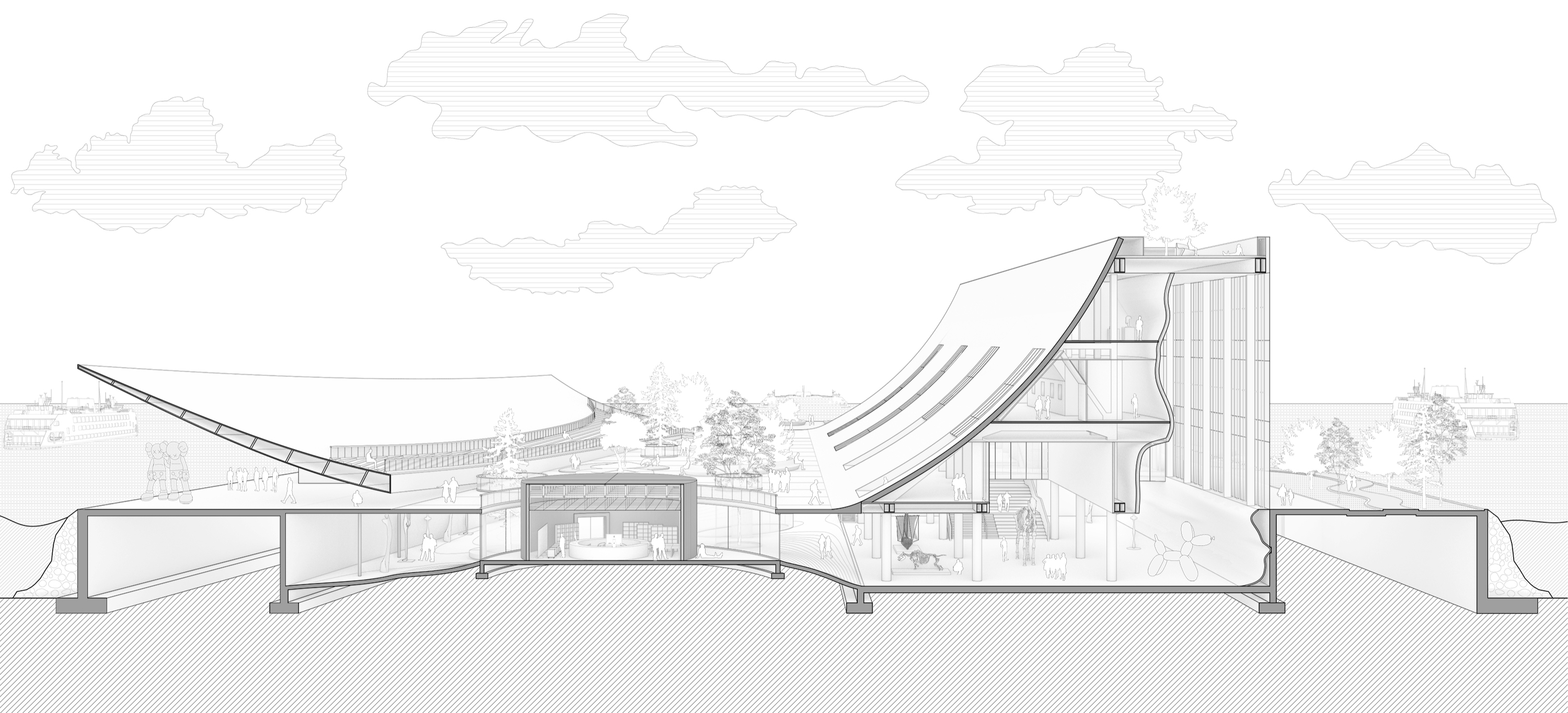 Brise-Vent Havre Harbor Museum , LYT-X STUDIO | International Design Awards Winners